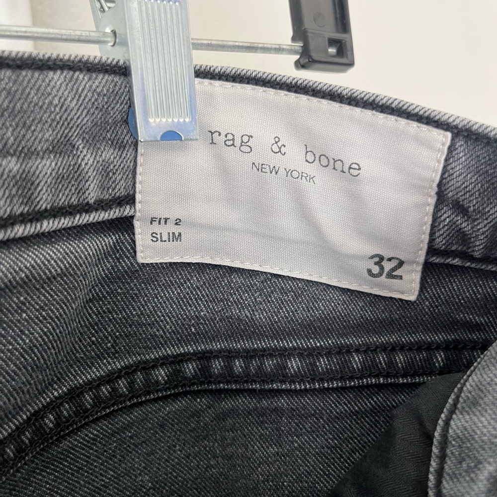 rag & bone Men's Gray Slim Jeans - Picture 9 of 15